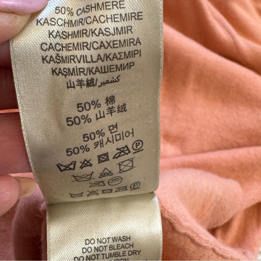 Burberry Brit Cashmere Cotton Blend Pullover Sweater Sz M - Picture 10 of 12